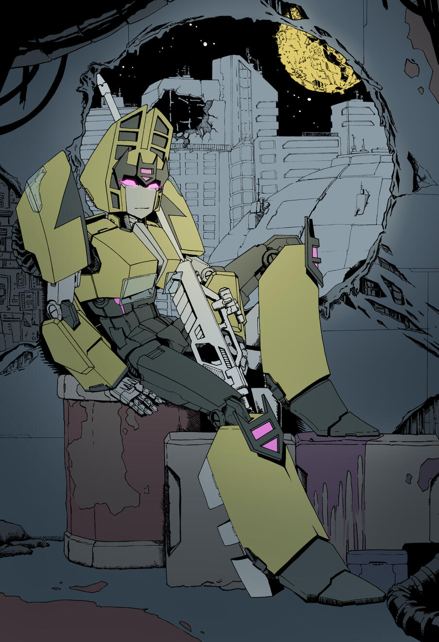 Lockon cover, flat colors